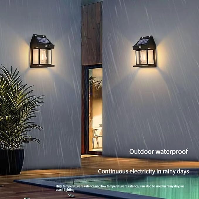 Tungsten Bulb led Solar Outdoor Garden Wall Light with Sensor Wireless ip65 Solar Wall lamp-1 PIC Tungsten Bulb led Solar Outdoor Garden Wall Light with Sensor Wireless ip65 Solar Wall lamp-1 PIC